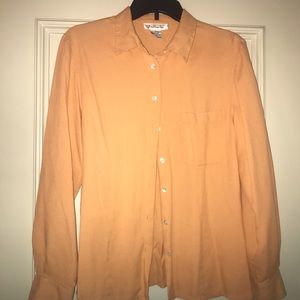 orange button up
